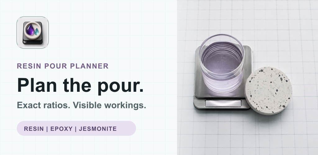 Resin Pour Planner