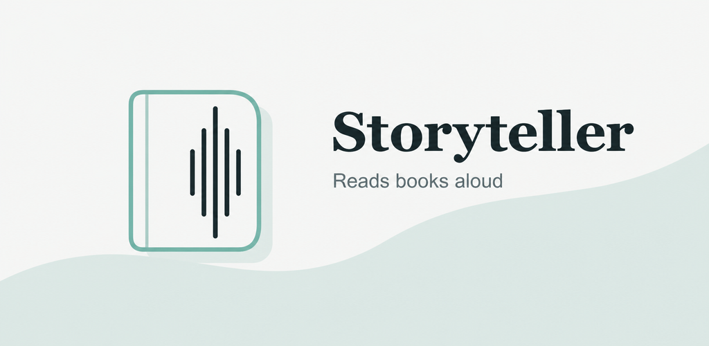 Storyteller reading a book aloud