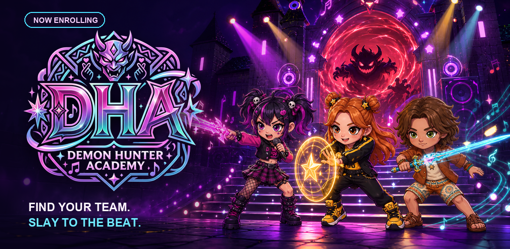 Demon Hunter Academy students in combat